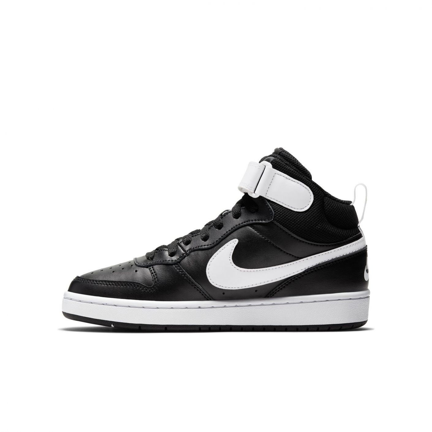 Nike Court Borough Mid 2 Black White for Children