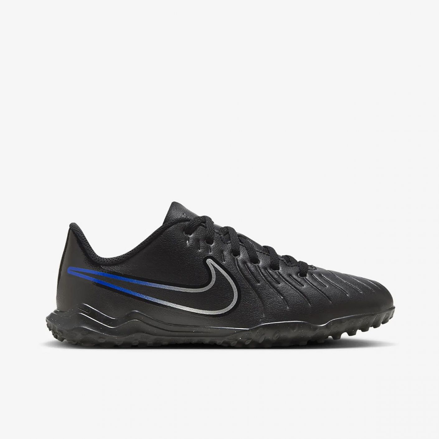 Nike Jr Tiempo Legend 10 Club TF Schwarz/Hyper Royal/Chrom