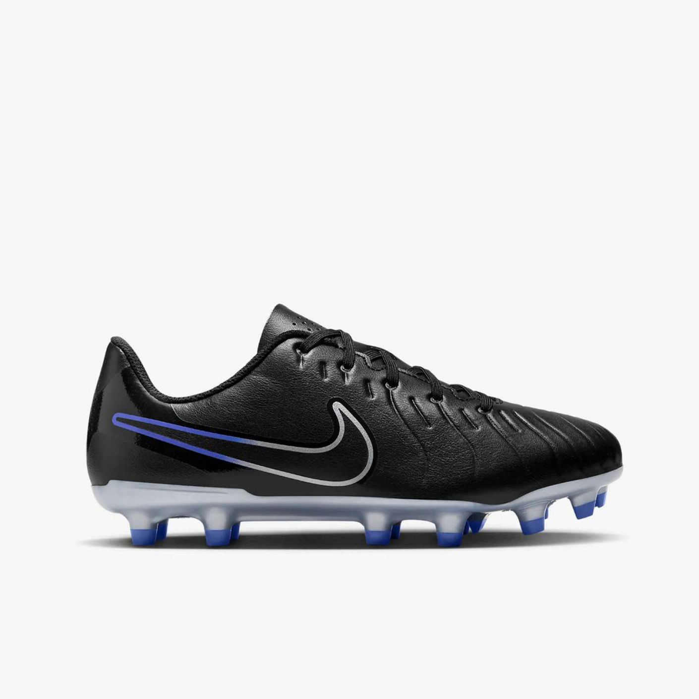 Nike Jr Tiempo Legend 10 Club fg/mg Schwarz/Hyper Royal/Chrome