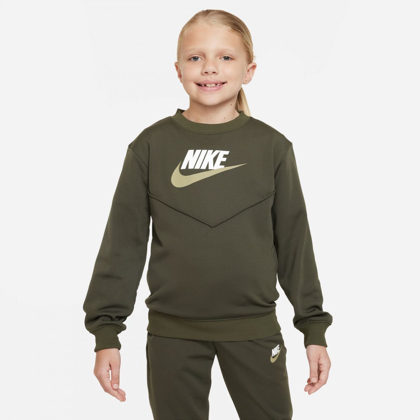 Nike Sportswear Tracksuit Green Boys 