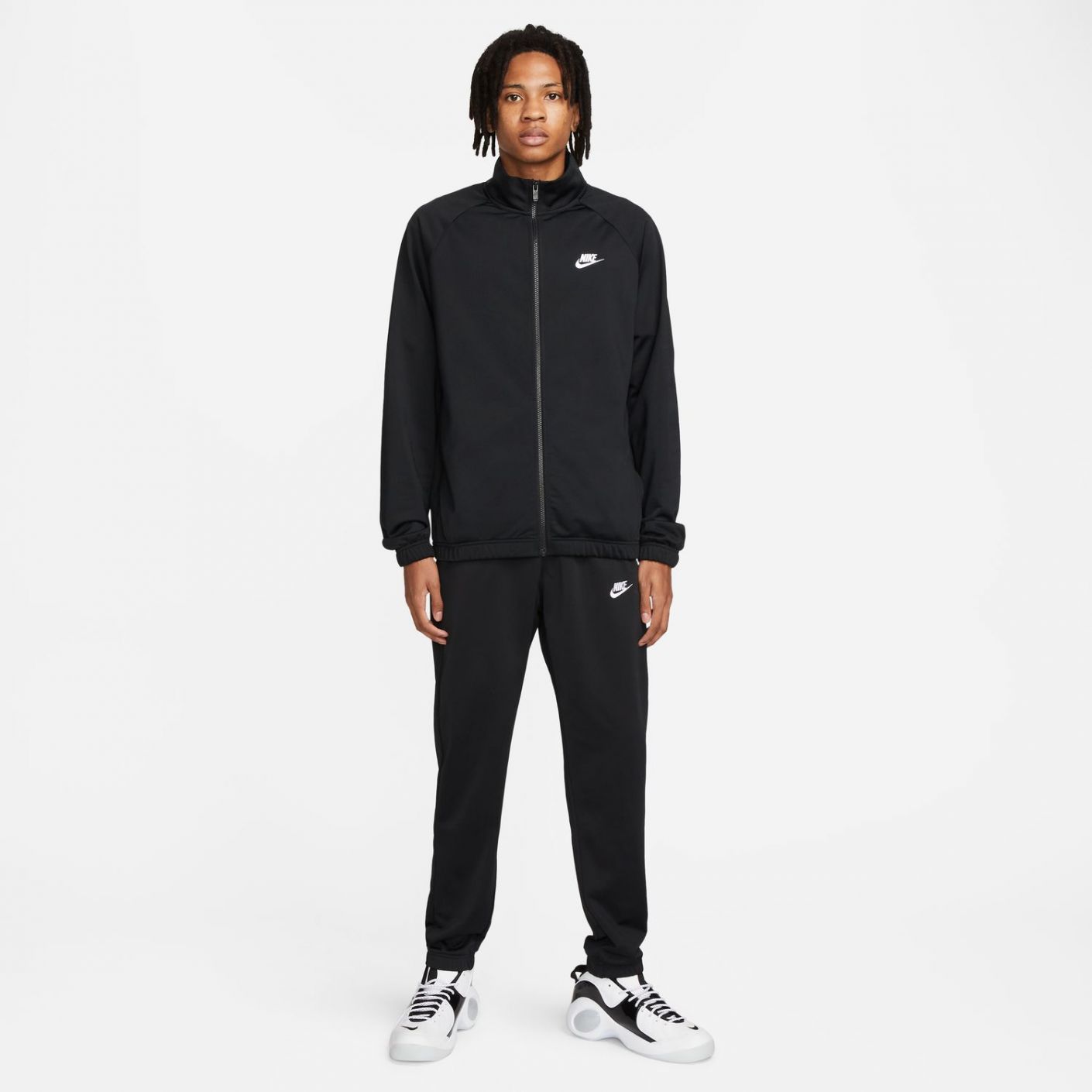 Nike Men's Black Poly-Knit Club Tracksuit