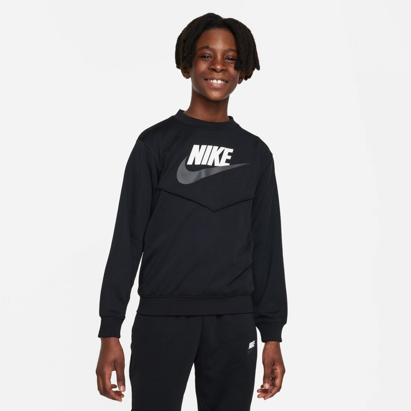 Nike Boys' Black Sportswear Tracksuit 