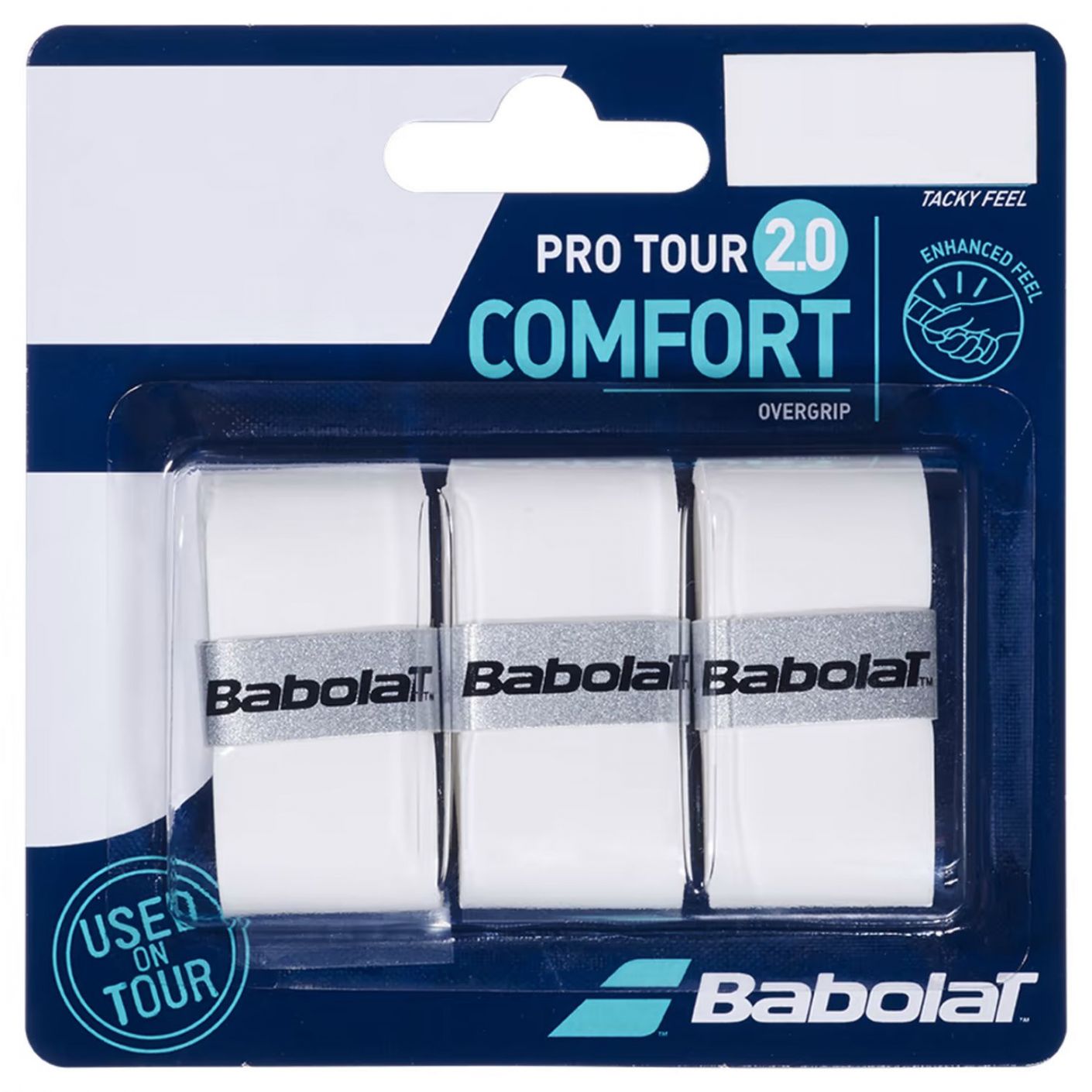 Babolat Pro Tour 2.0 x3 Overgrip Weiß