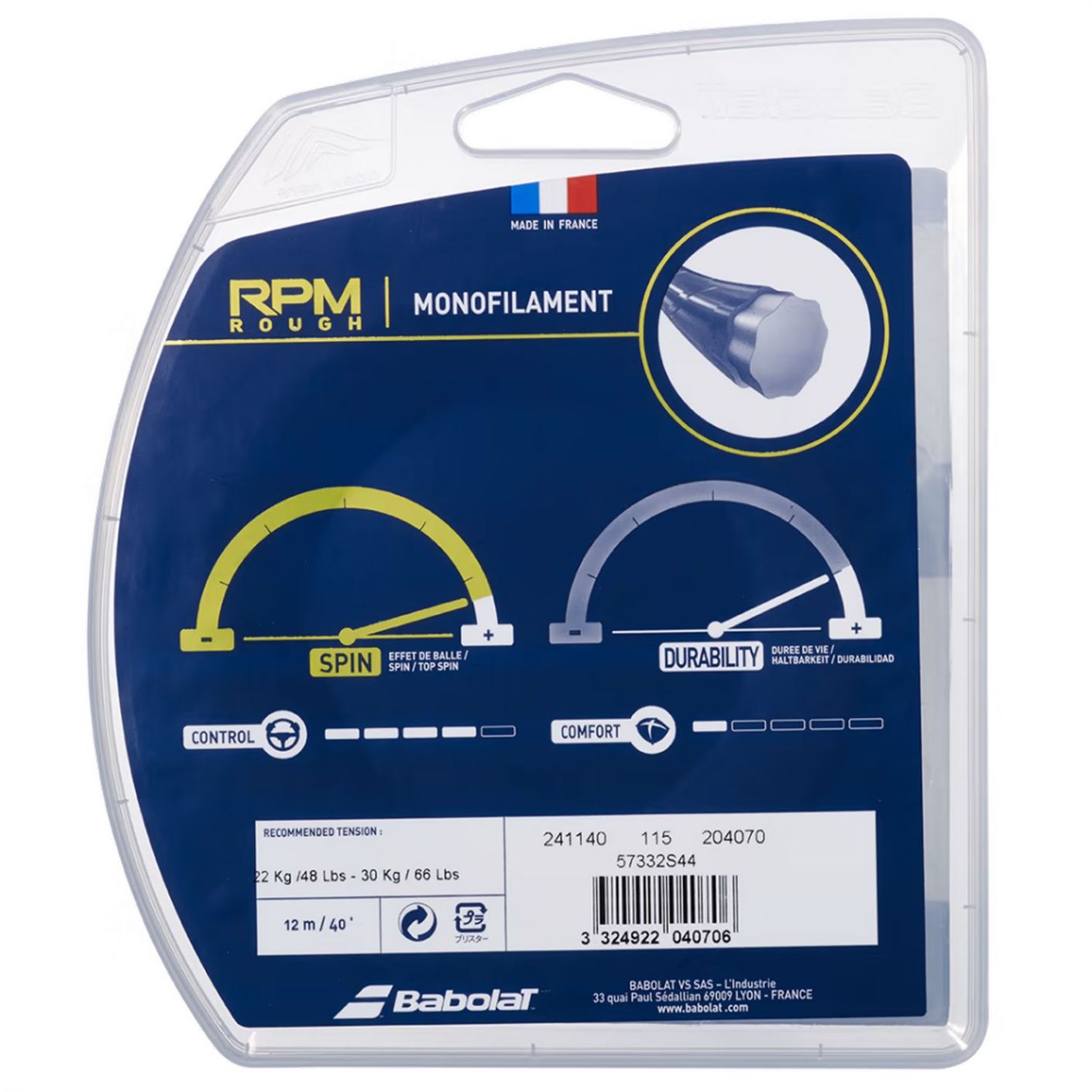 Babolat RPM Rough 12m Grau