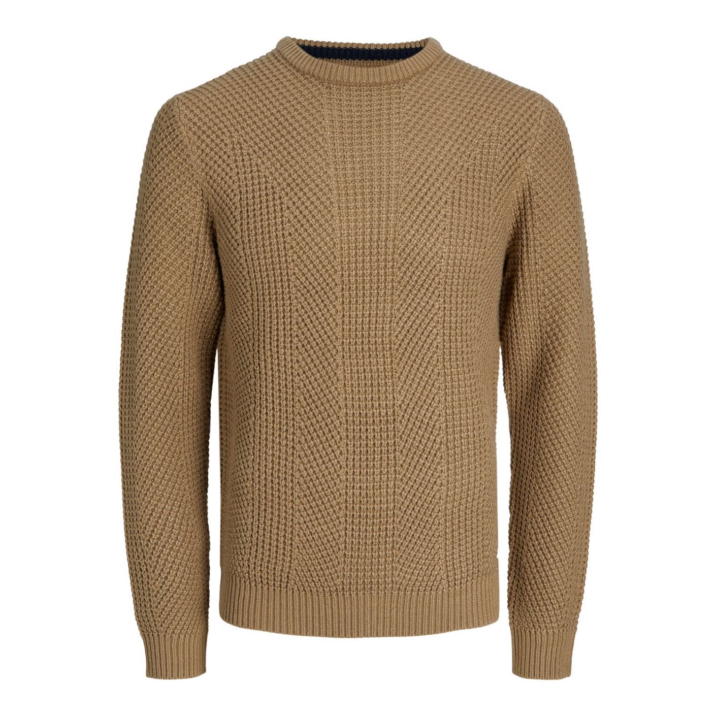 Jack&Jones Men's Light Brown Knit Pullover