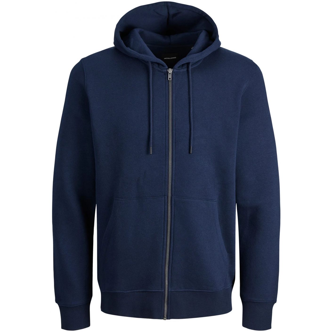 Jack & Jones Plus Size Sweatshirt mit Kapuze und Reißverschluss in Blau für Herren