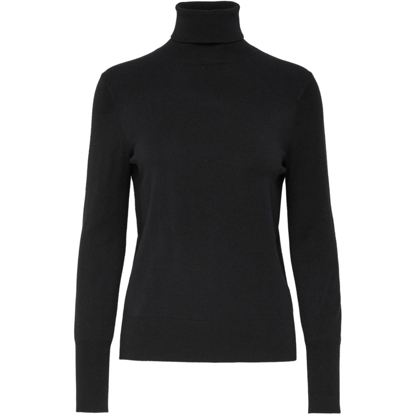 Only Women's Black Turtleneck Knit Pullover