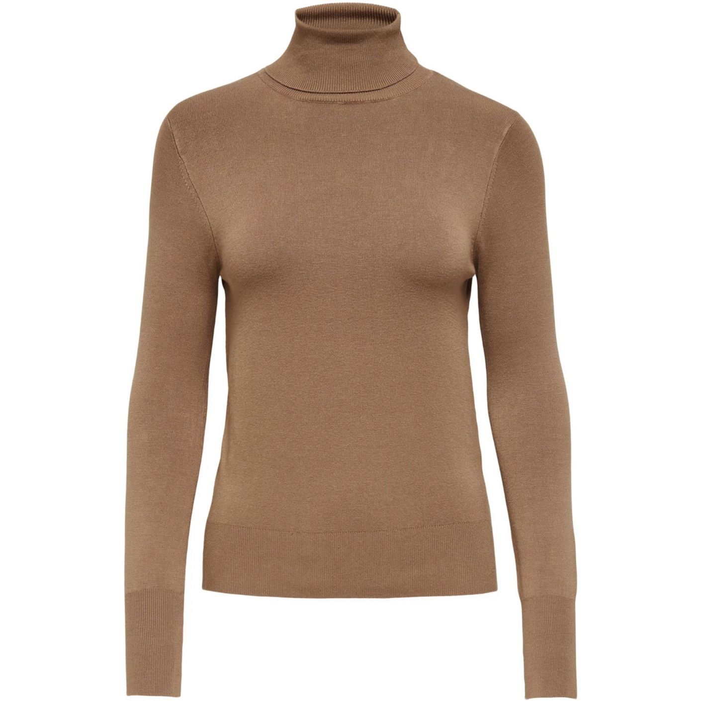 Only Women's Brown Turtleneck Knit Pullover