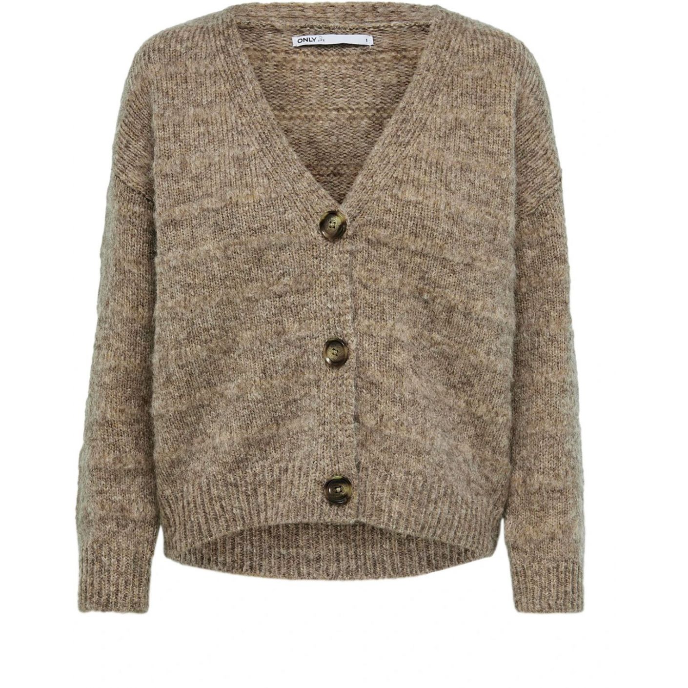 Only Women's Brown Button Knit Cardigan