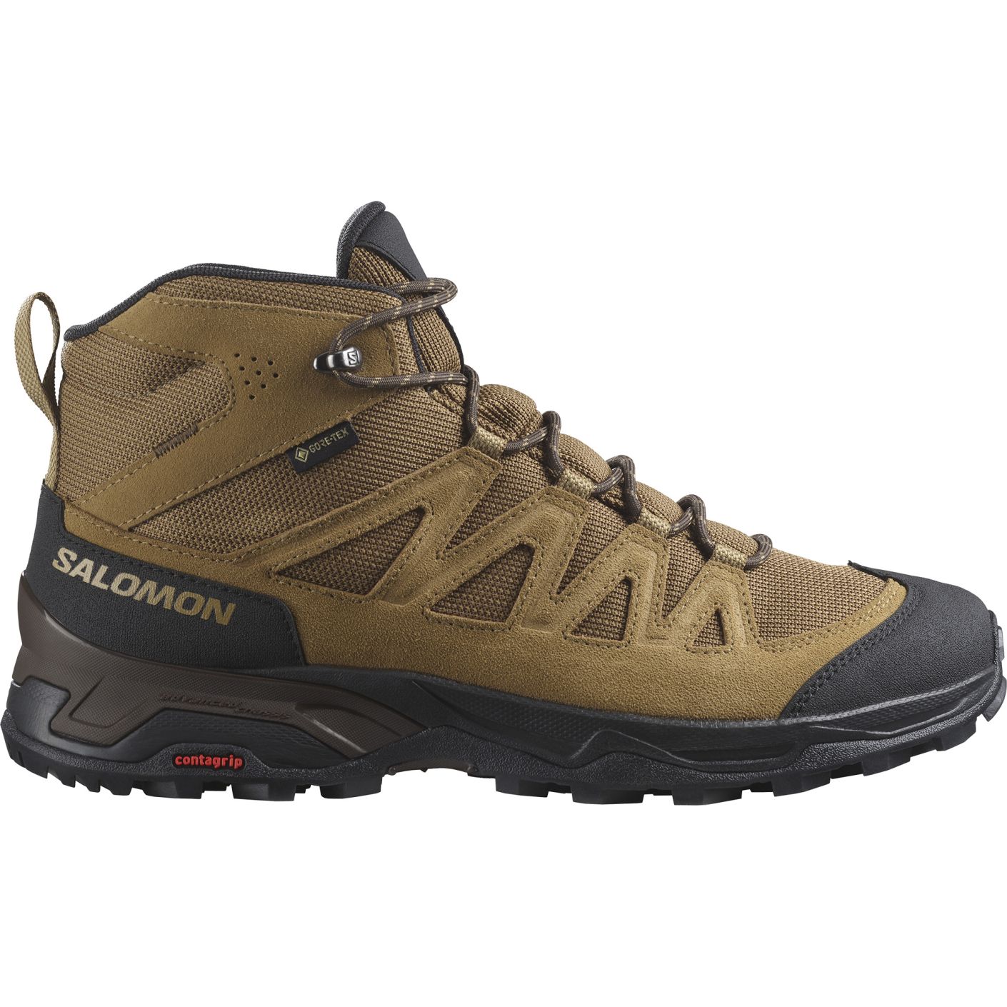Salomon X Ward Leather Mid GTX Kangaroo/ Schwarz/ Mattgold