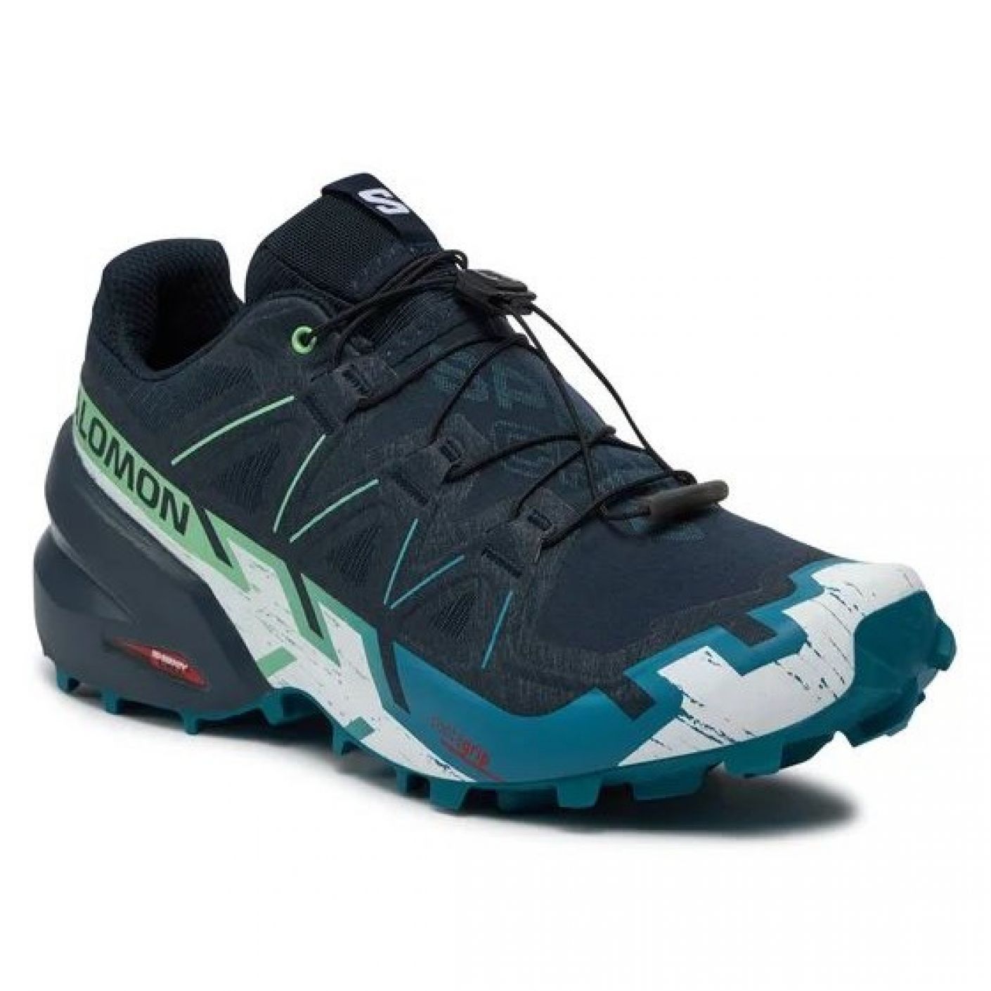 Salomon Speedcross 6 Carbon/Tahitian Tide/White da Uomo