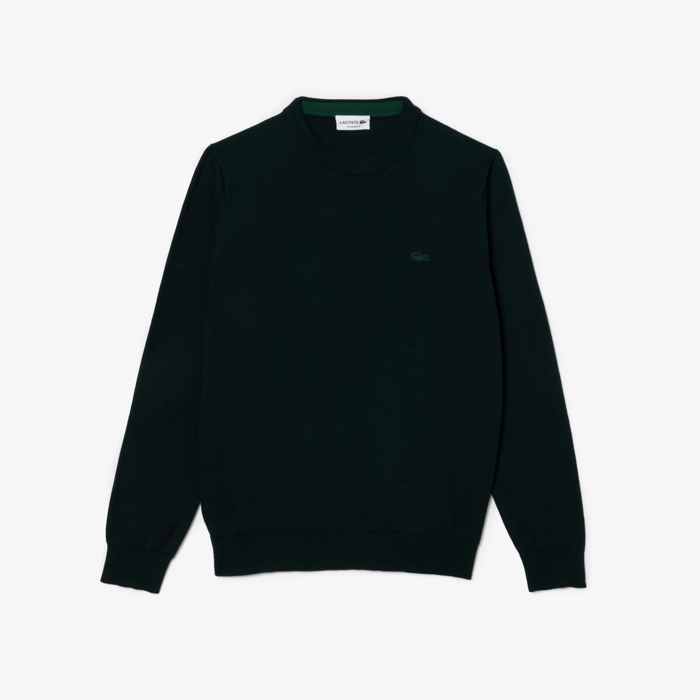 Lacoste Pullover da Uomo in lana Merino con Collo Rotondo