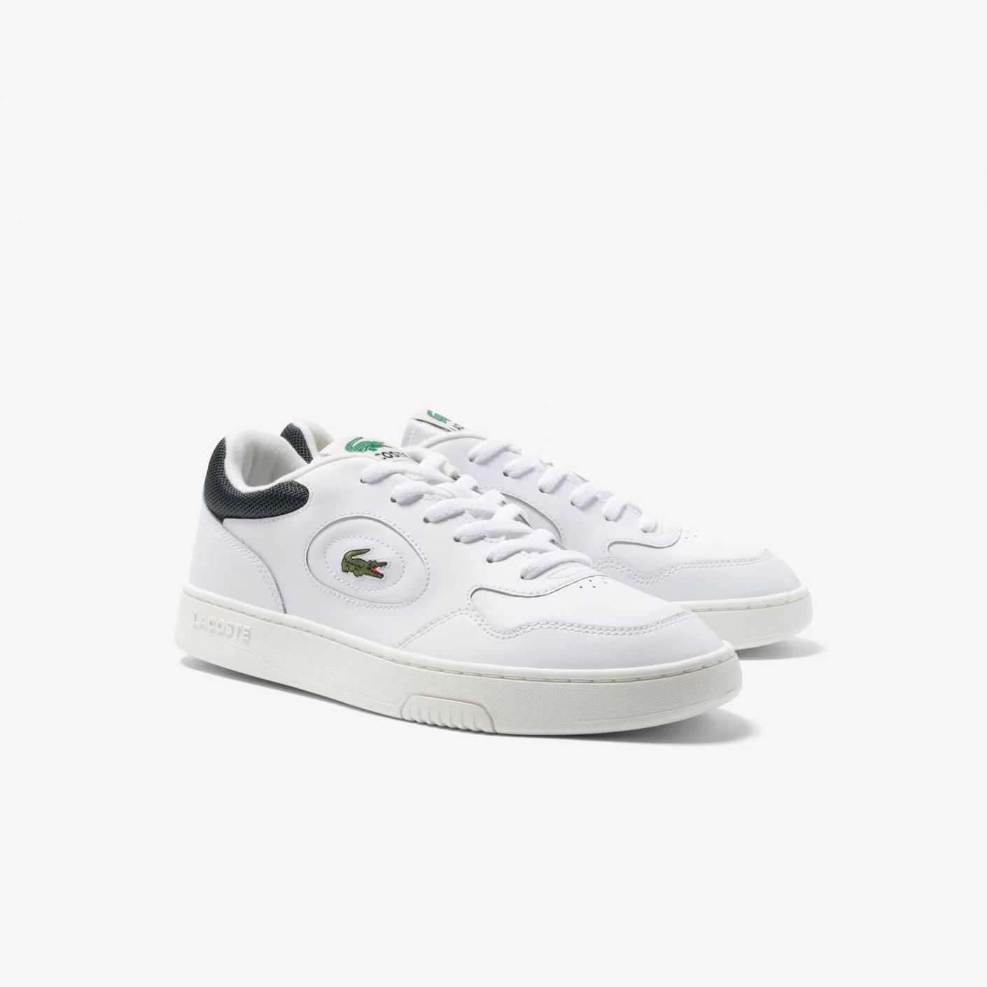 Lacoste Sneakers in pelle Lineset White/Dark Green da Uomo
