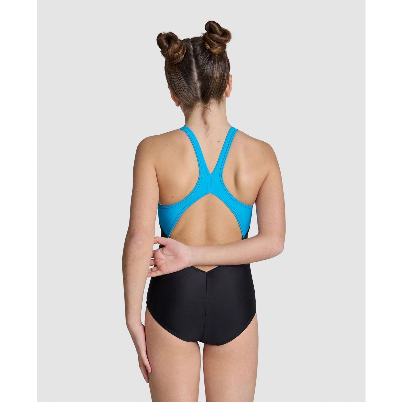 Arena Costume Vortex Black/Turquoise for Girls