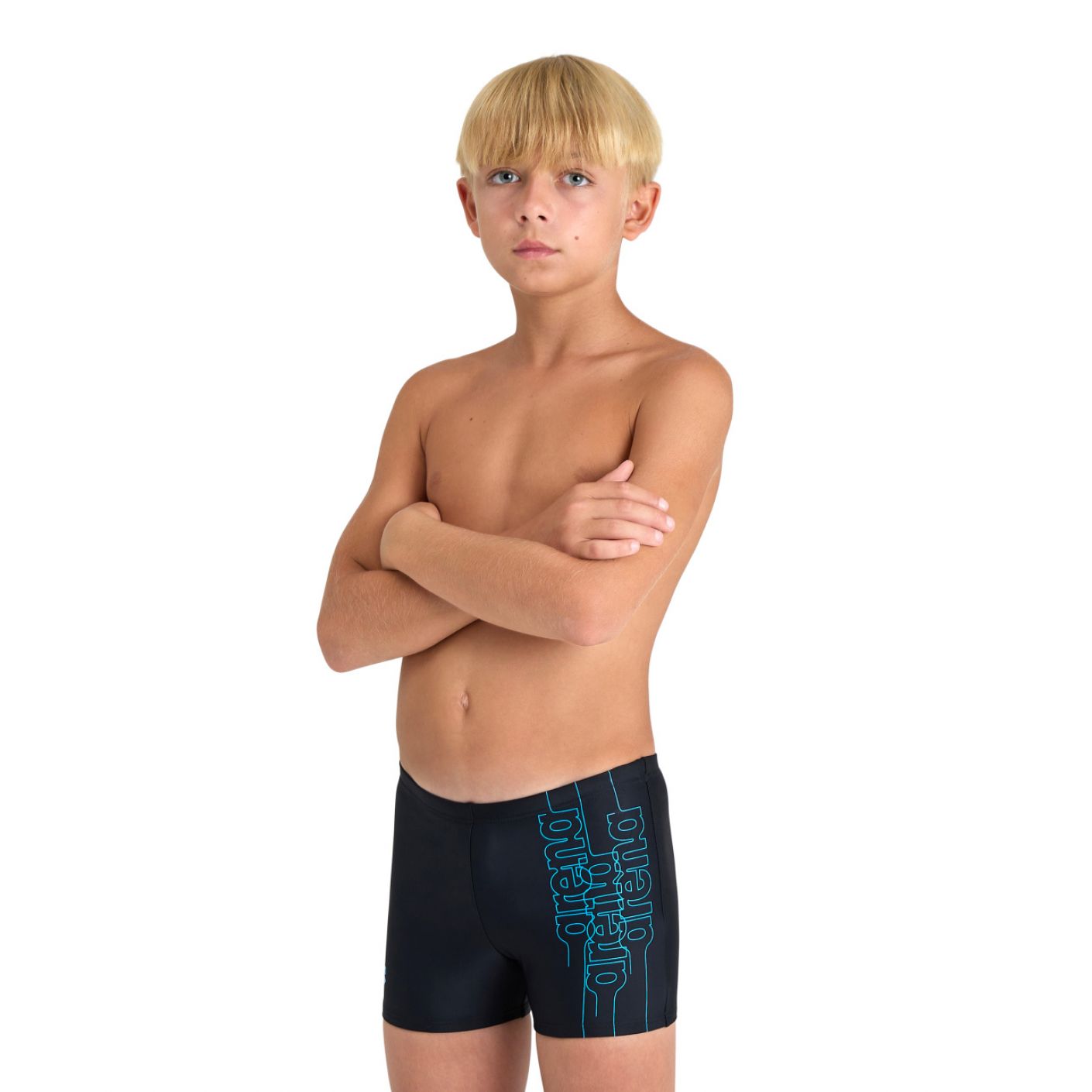 Arena Short Graphic Print Black for Kids