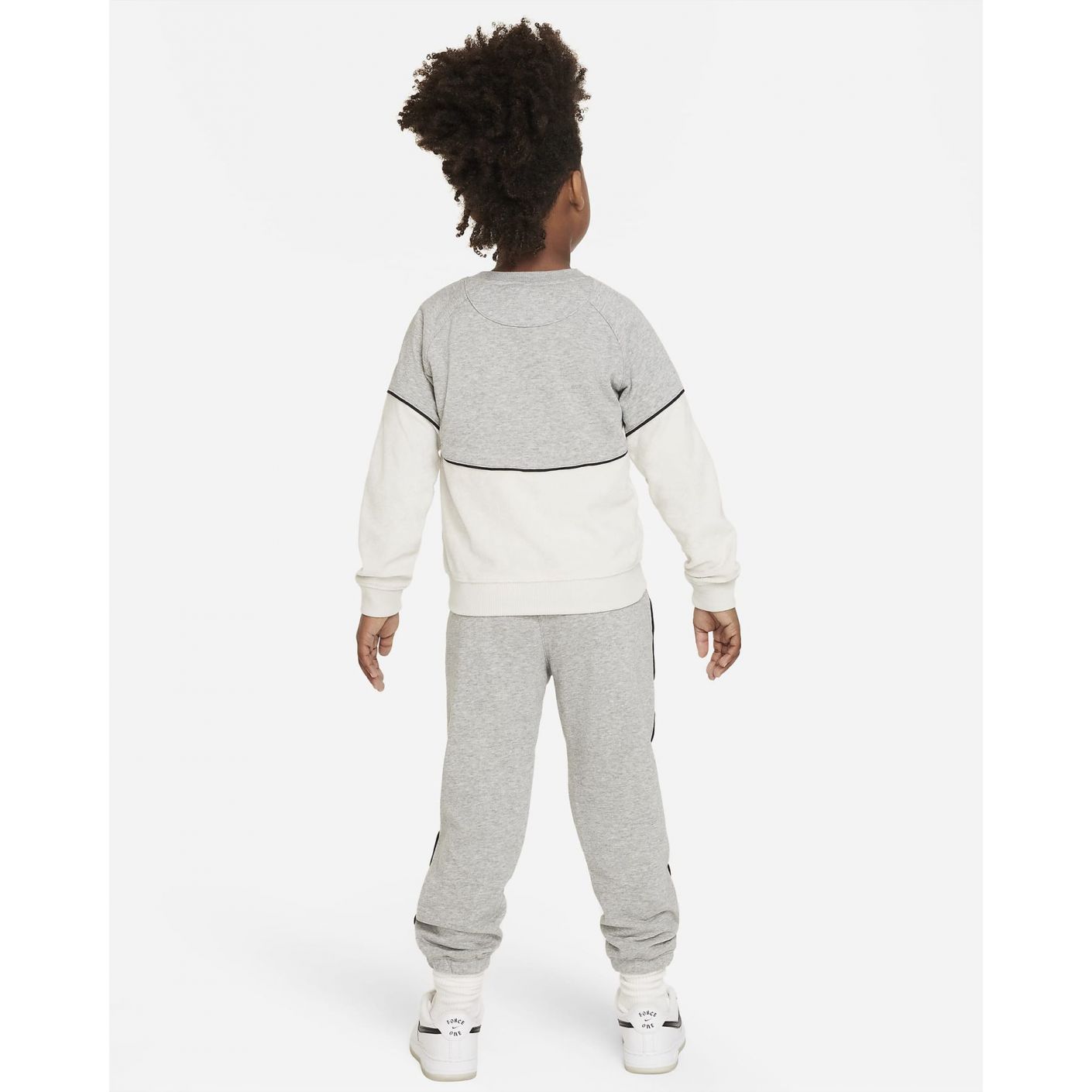 Nike Amplify French Terry Tracksuit Dark Gray Heather for Children