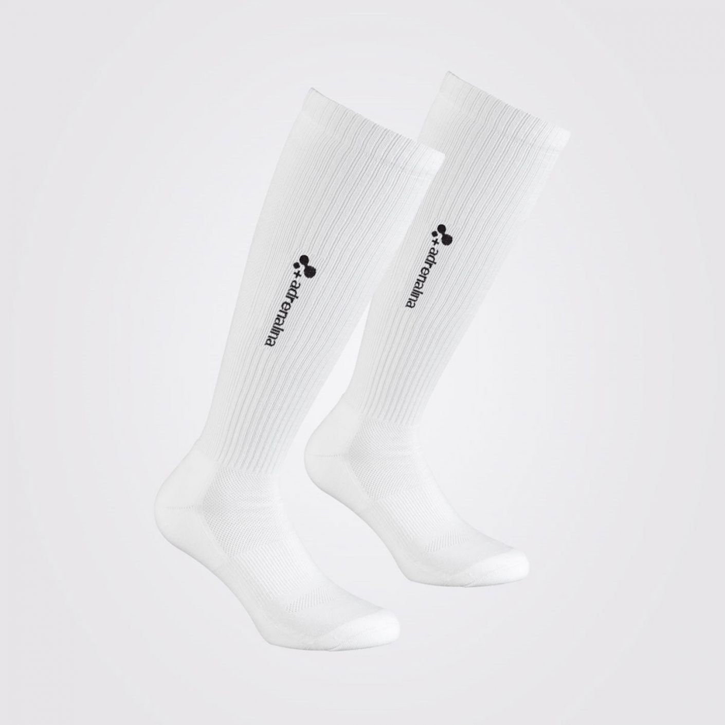 Adrenaline Long Sock w/Foot White