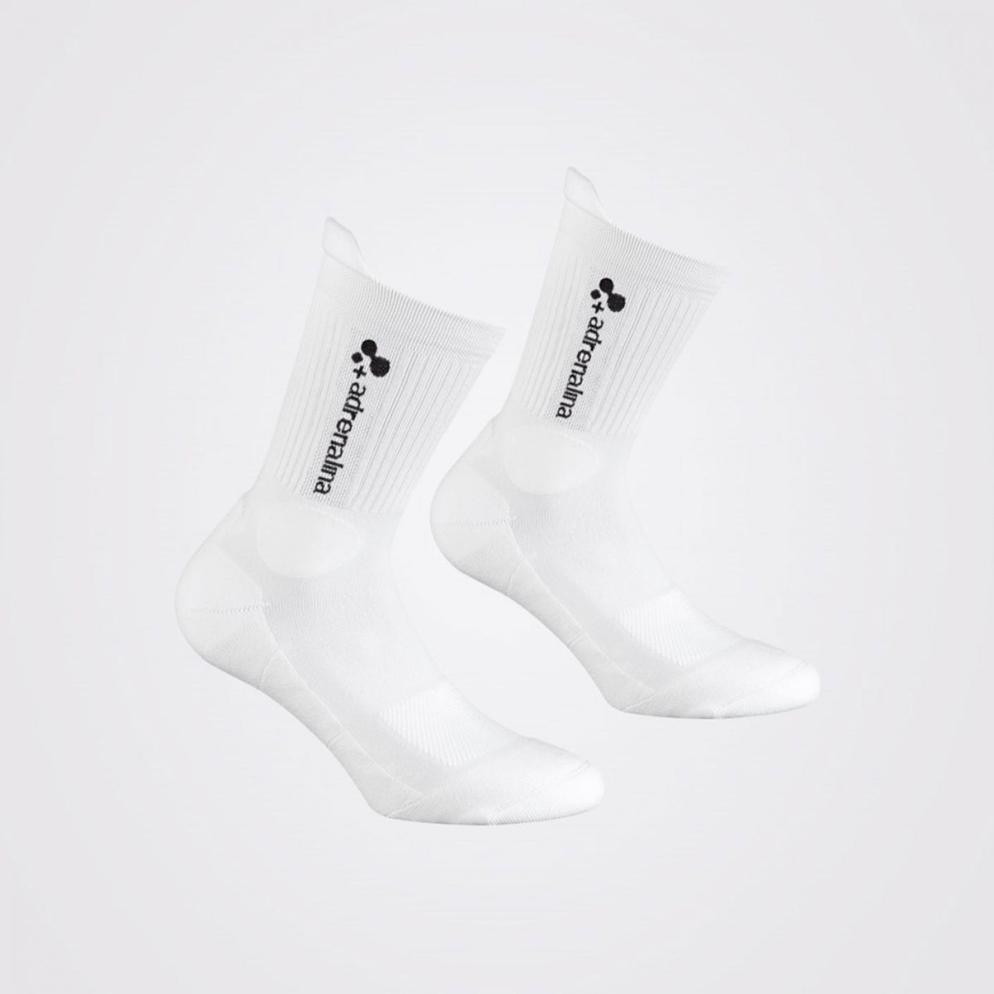 Adrenaline White Short Sock