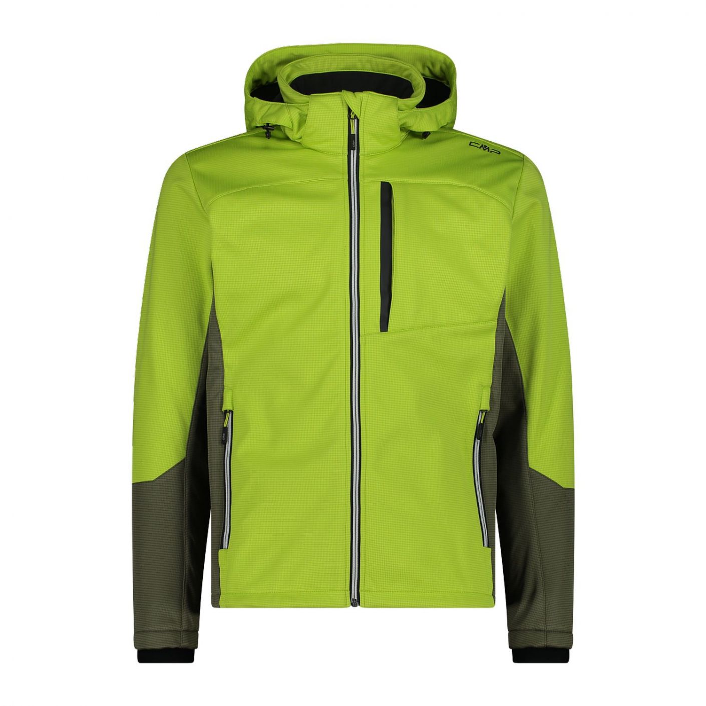 CMP Ripstop Jacket with Detachable Hood Green for Men