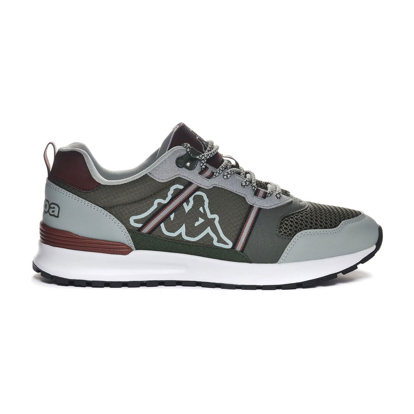 Kappa Scarpa Logo Lino Green DK Grey LT Men s