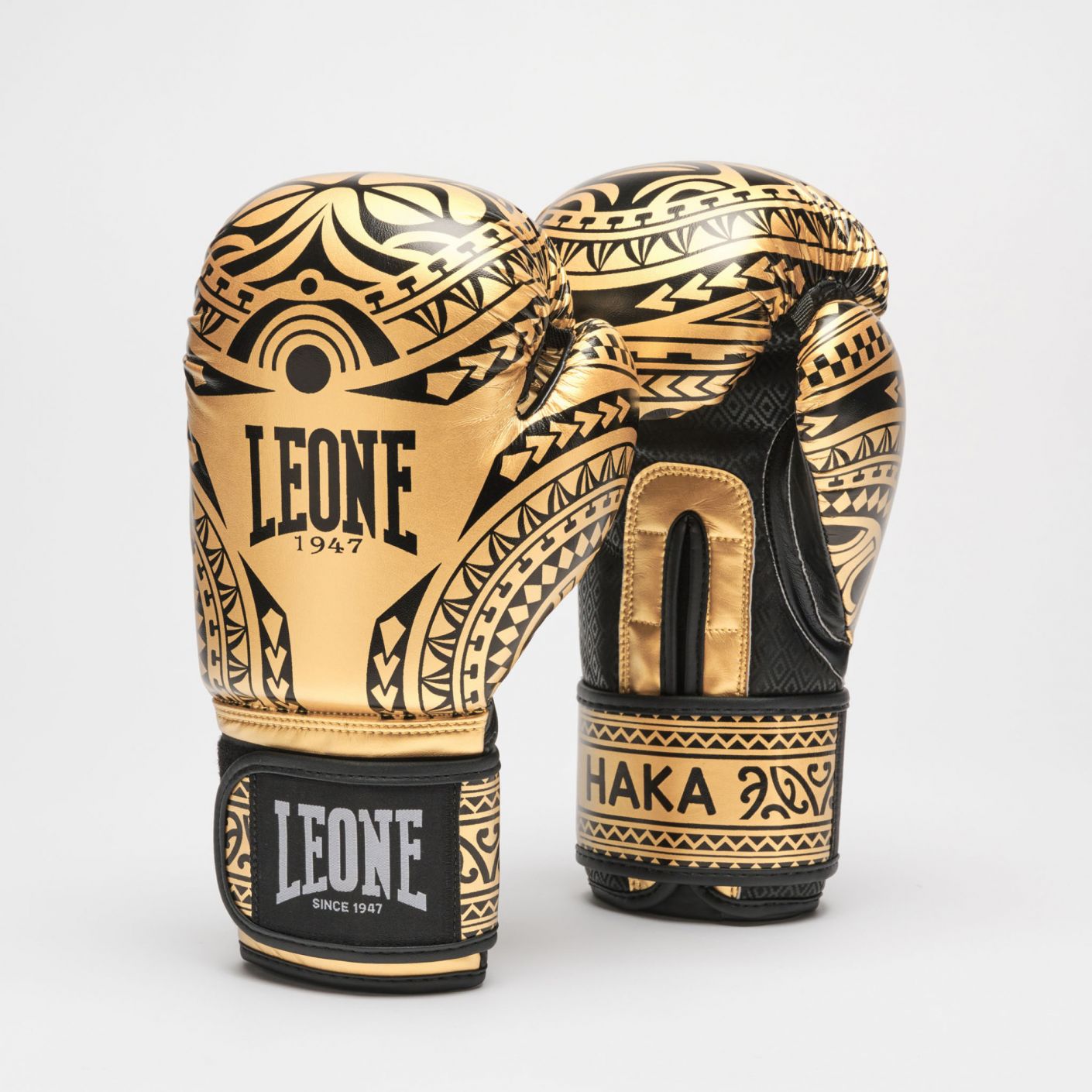 Leone Boxing Gloves Haka Gold