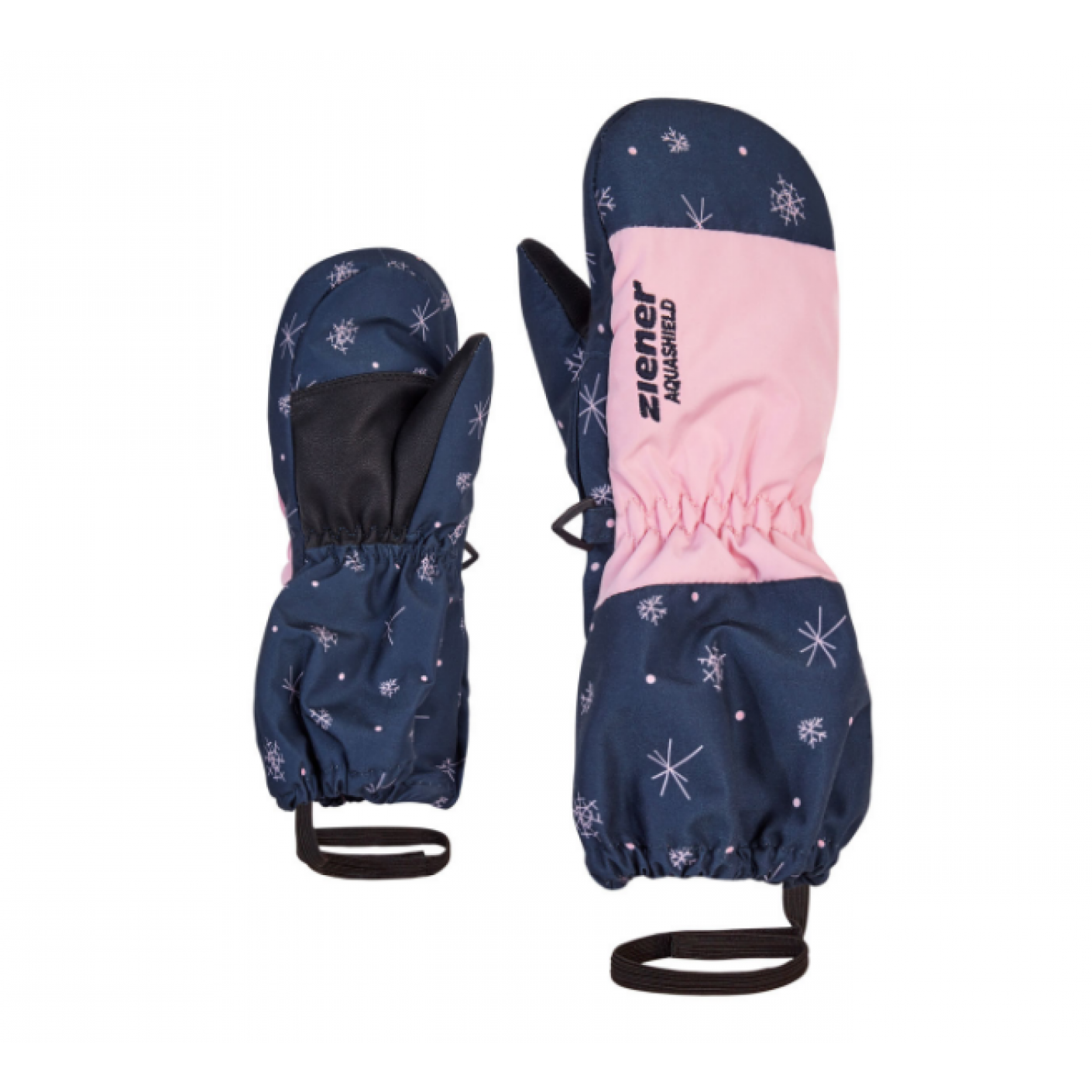 Ziener Levi AS Minis Snowcrystal Print Mittens for Girls