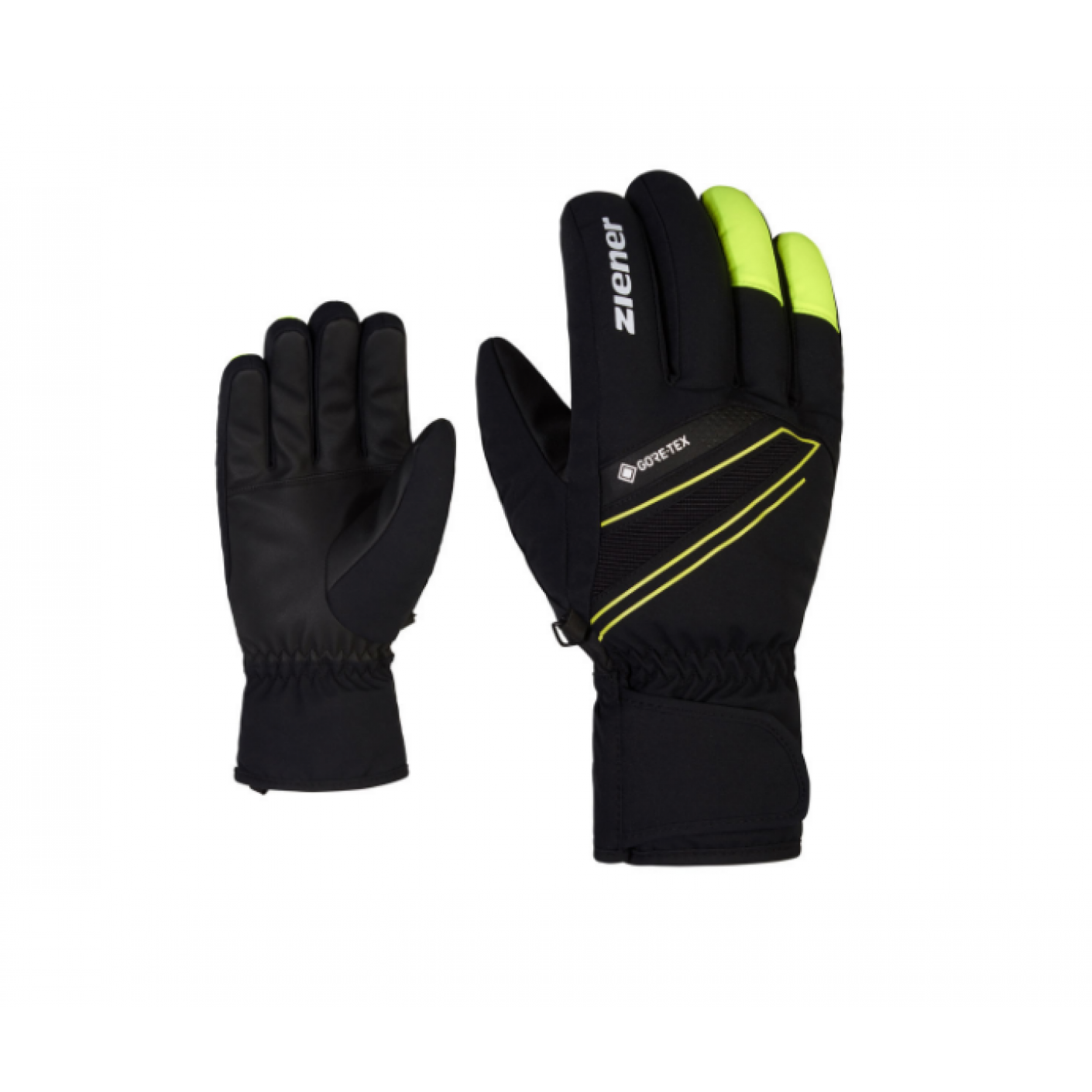 Ziener Gunar gtx gloves Black/Poison Yellow