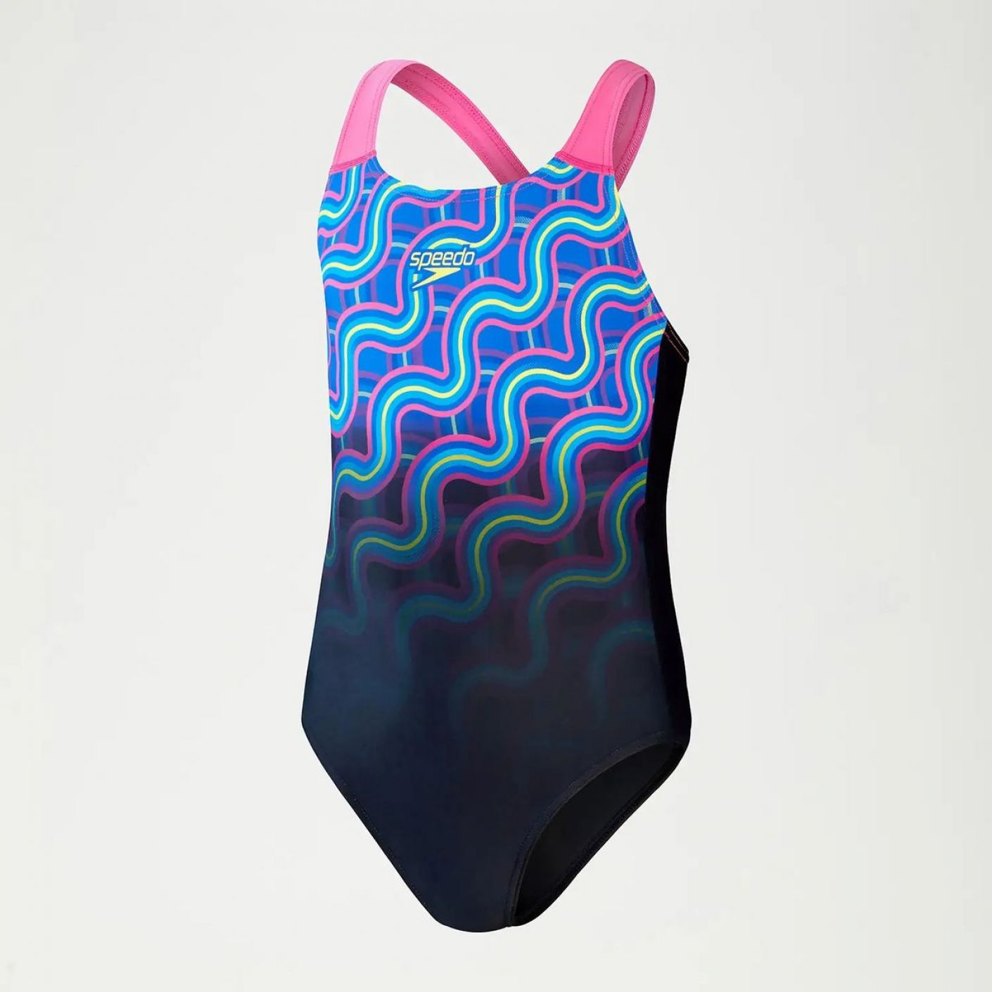 Speedo Splashback Swimsuit Blue/Navy for Girls