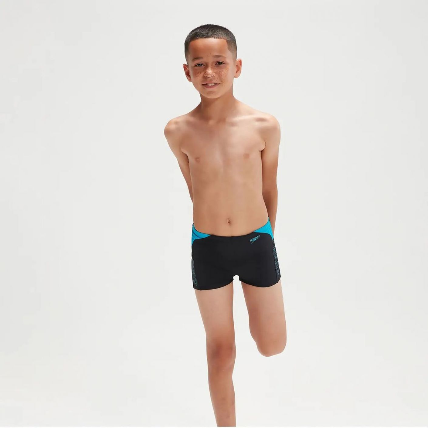 Speedo Hyper Boom Tight Shorts Black/Blue for Boys