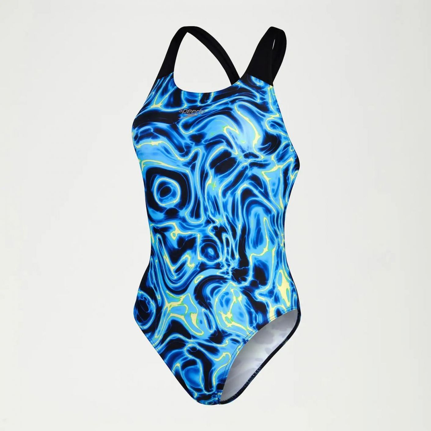 Speedo Women's Allover Digital Powerback Black/Navy