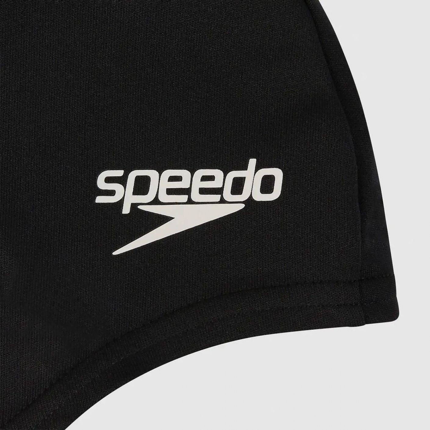 Speedo Kids Black Polyester Swim Cap