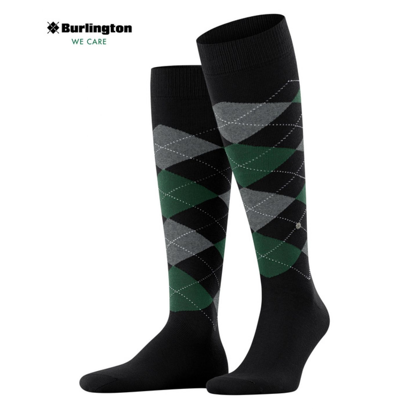 Burlington King Black Long Socks