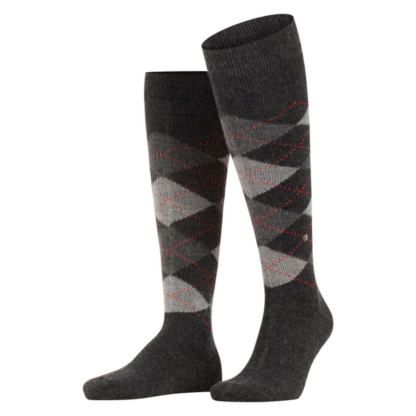 Burlington Preston Anthra Moul Long Socks