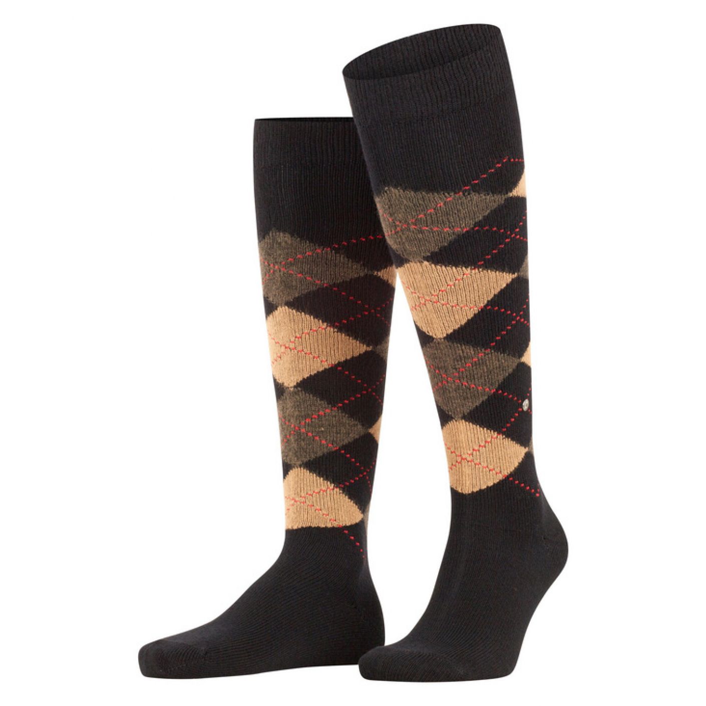 Burlington Preston Black Sahara Long Socks