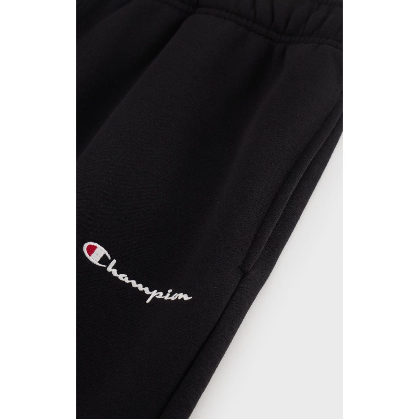 Champion Men's Black Fleece Lined Logo Trousers