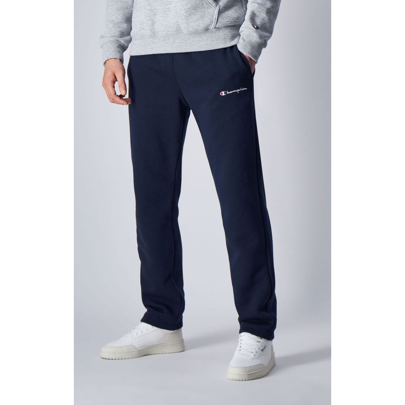 Champion Pantalone con interno felpato e logo Blu Scuro da Uomo