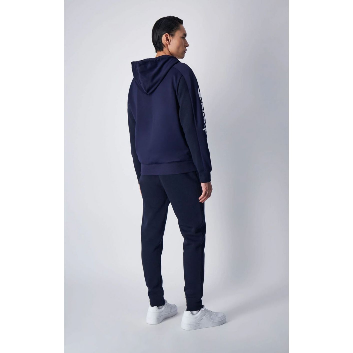 Champion Men's Dark Blue Sleeve Logo Tracksuit