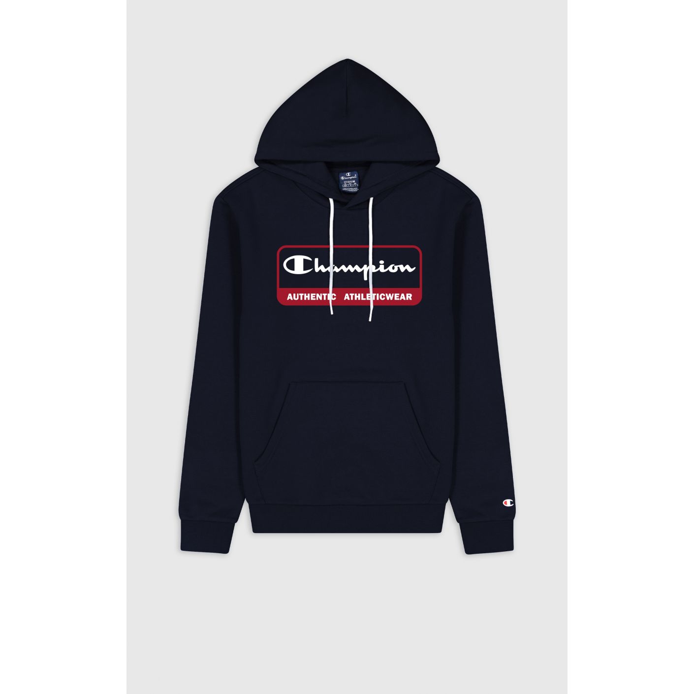 Champion Men's Blue Logo Hoodie