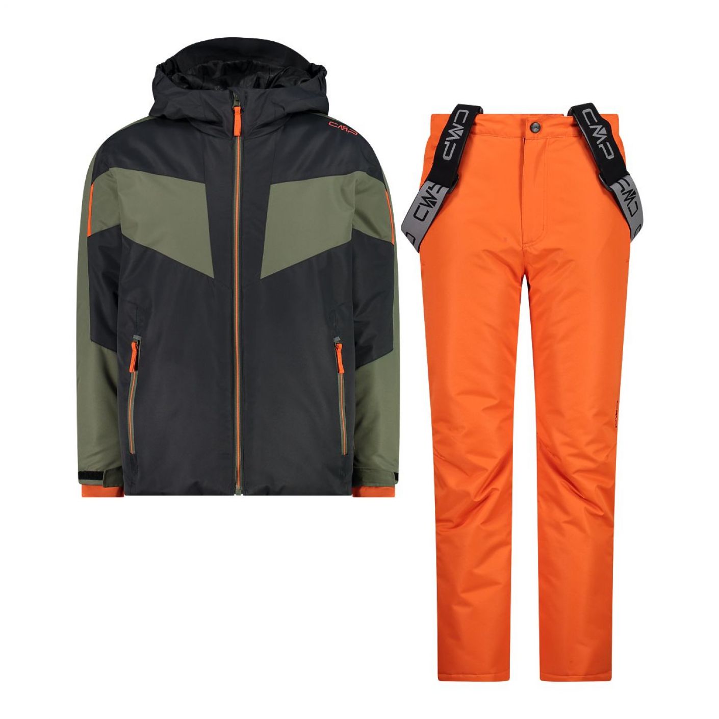 CMP Anthracite Twill Ski Suit for Kids