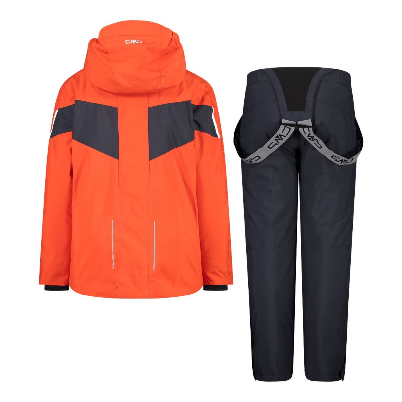 CMP Flame Orange Twill Ski Suit for Kids