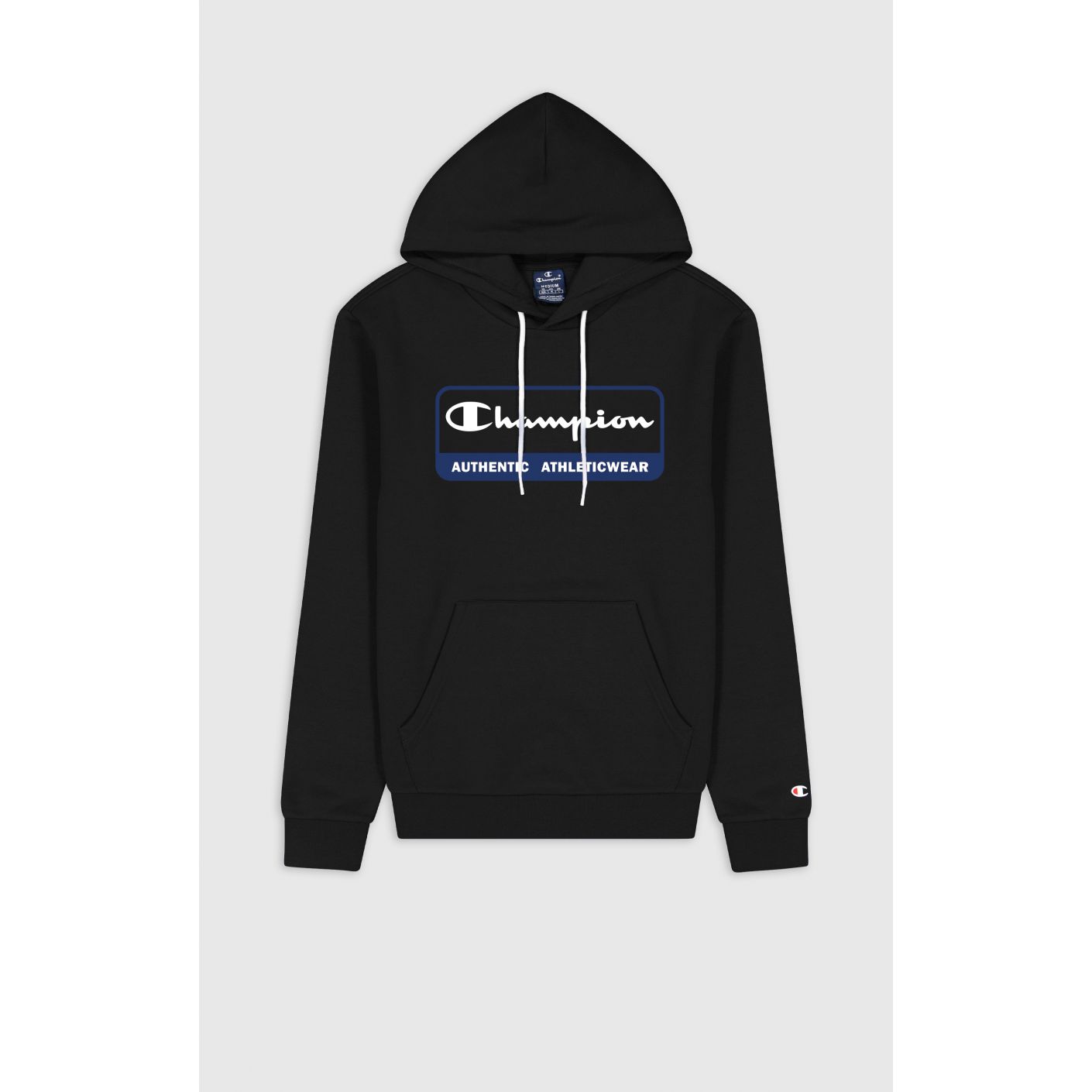 Champion Men's Black Logo Hoodie