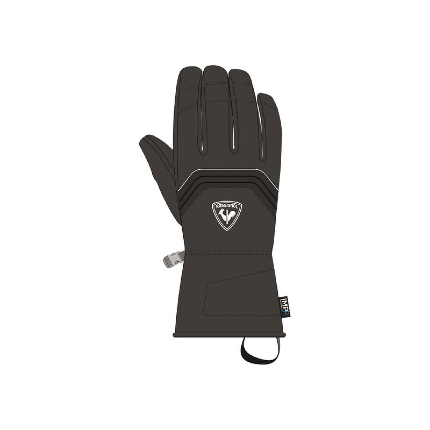 Rossignol Tech Ski Gloves Black Kids