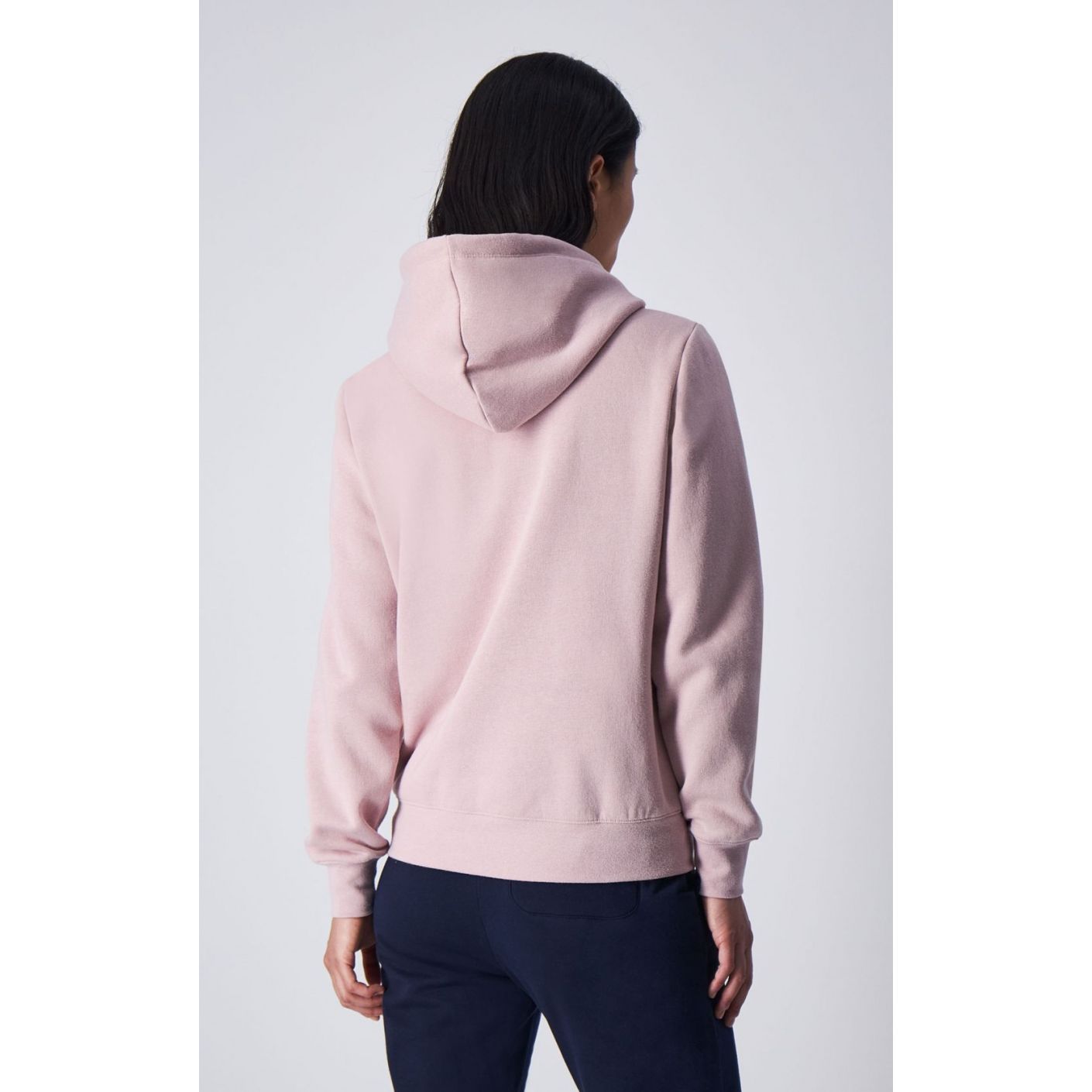 Champion Felpa con Cappuccio e Logo Rosa da Donna