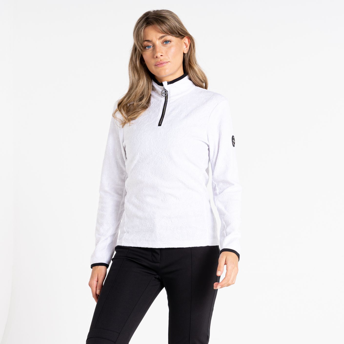 Dare2b Women's Savvy II Half Zip Fleece White