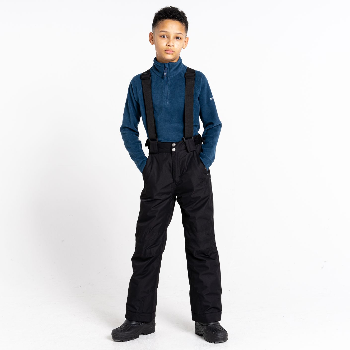 Dare2b Motive Waterproof Insulated Black Kids' Dungarees