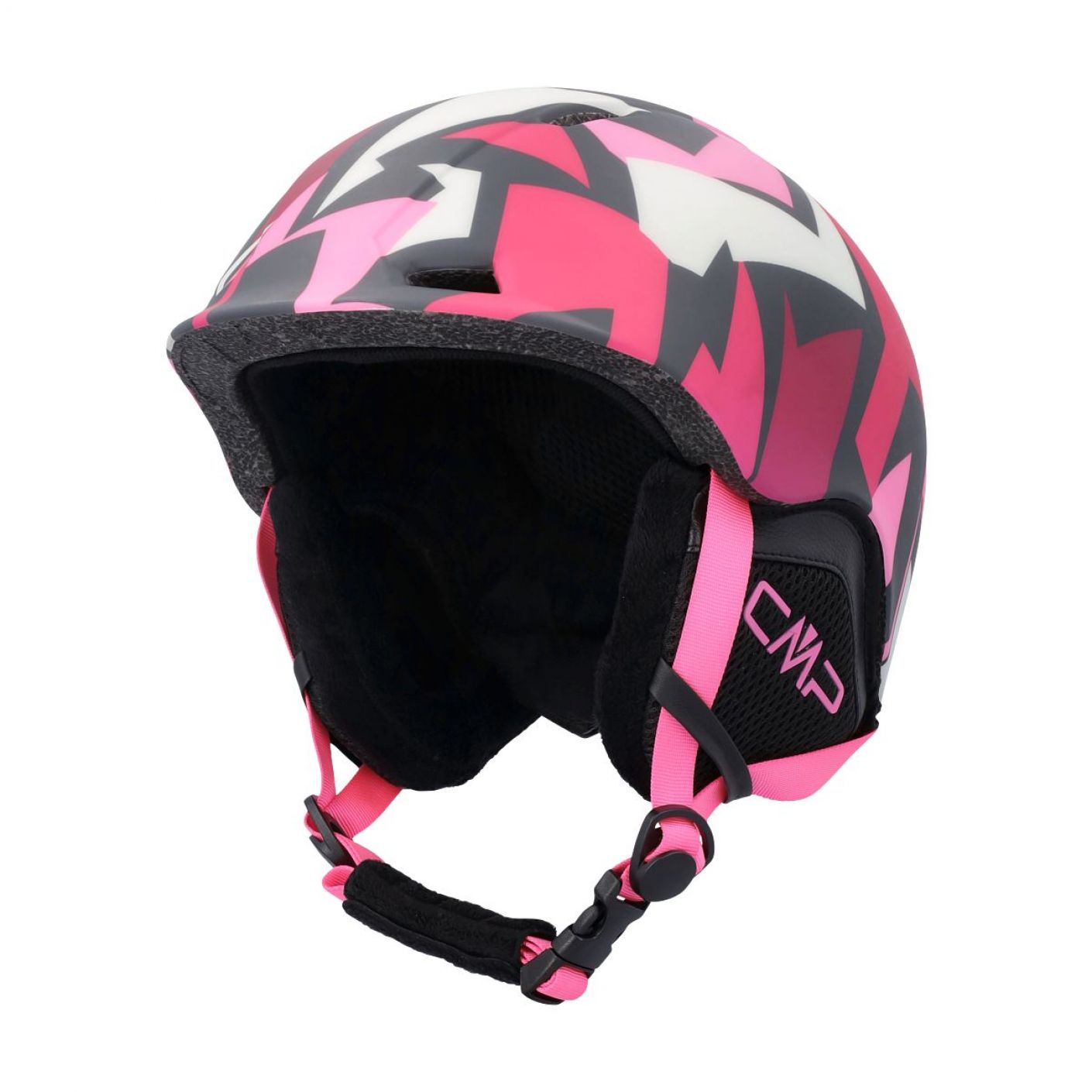 CMP Casco da Sci XJ-4 Magenta/Rosa Fluo da Bambina