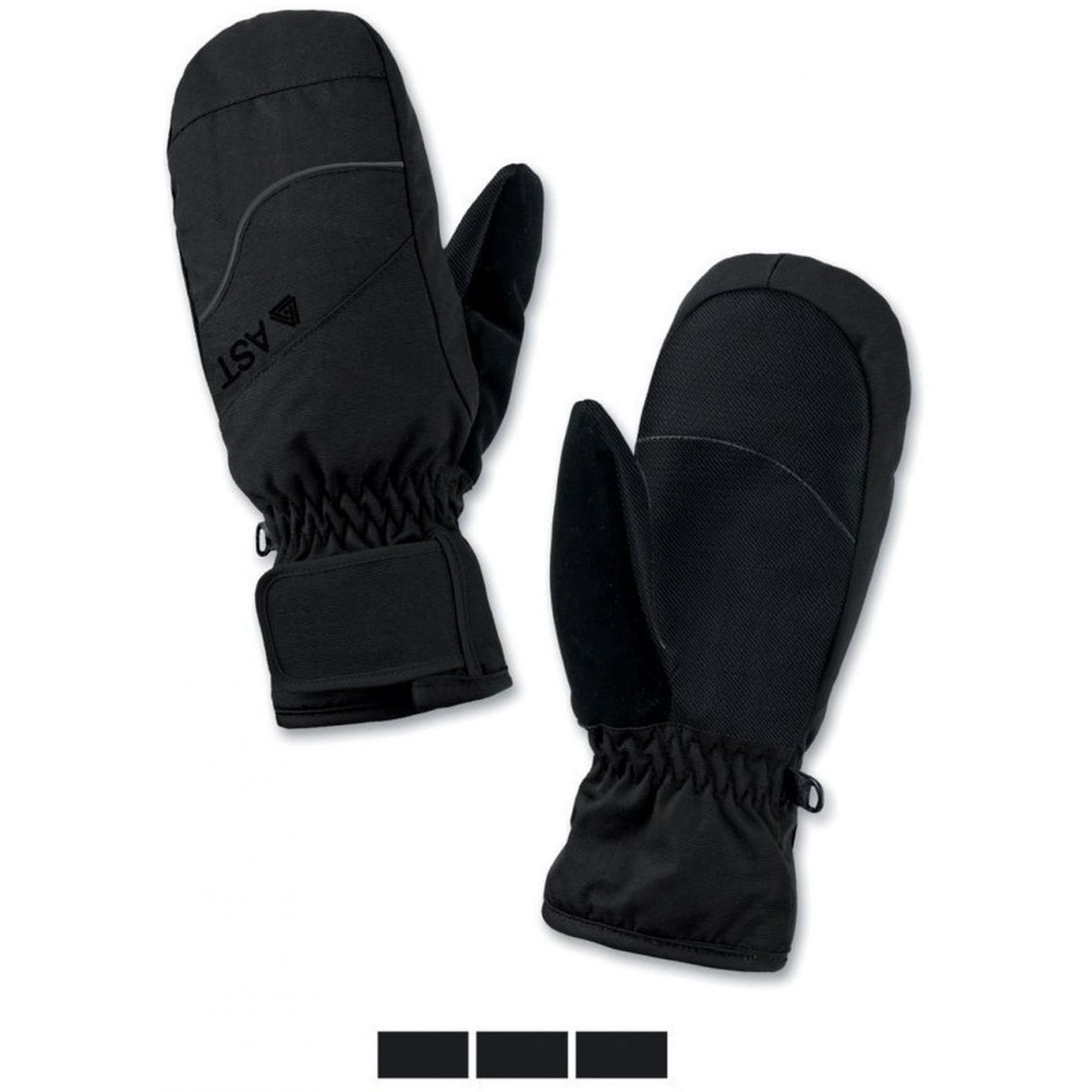 Astrolabio Black Ski Gloves for Kids