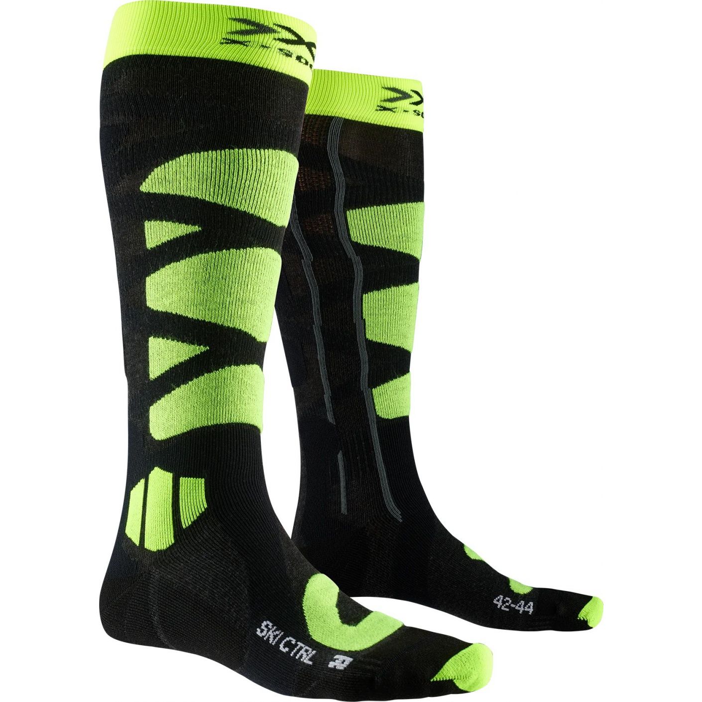 X-Bionic Calze Sci Ski Control 4.0 Anthracite Melange/Phyton Yellow