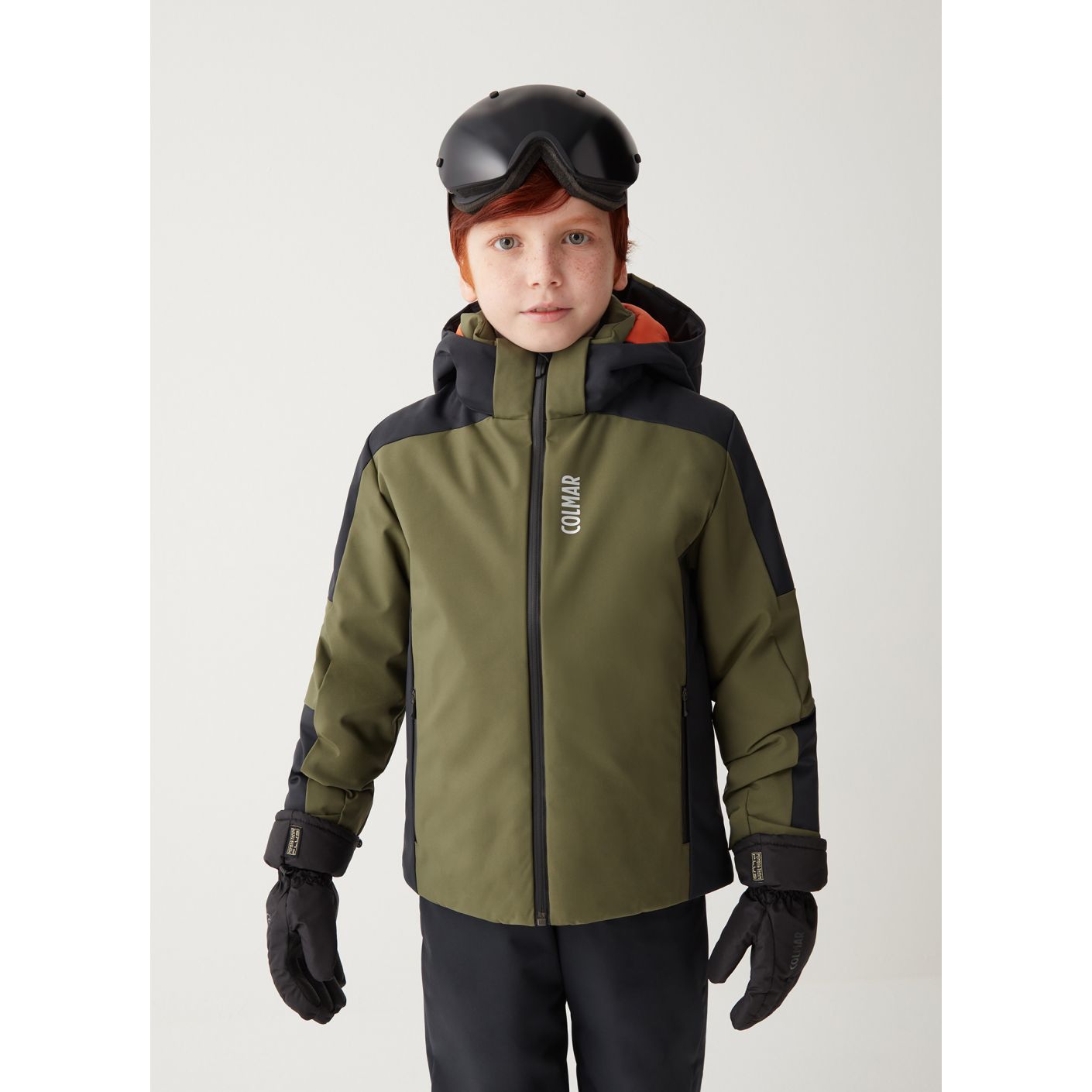 Colmar Kids Ski Jacket in Recycled Fabric Soldier Black