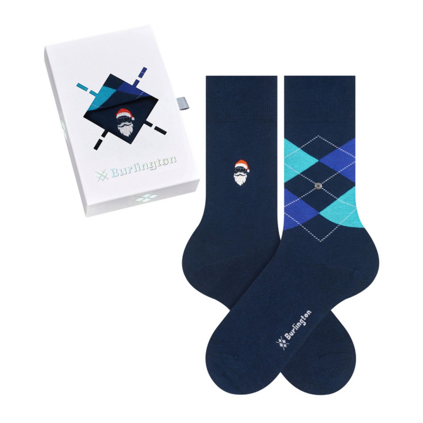 Burlington Everyday X-Mas Sock Gift Set 2 Pairs Blue